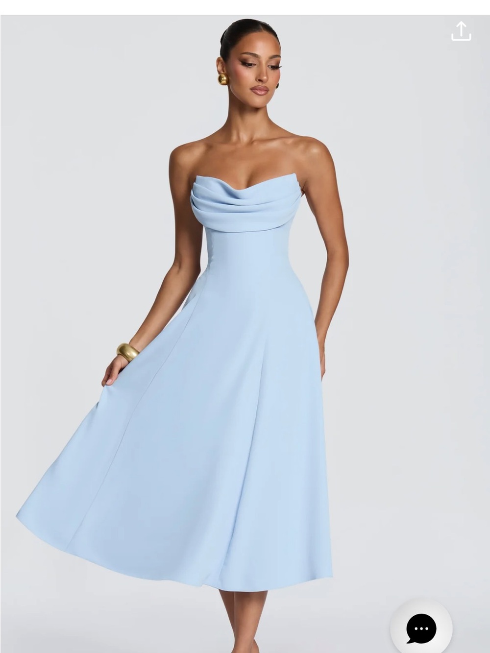 Babyboo Marlowe Midi Dress - Glacier Blue